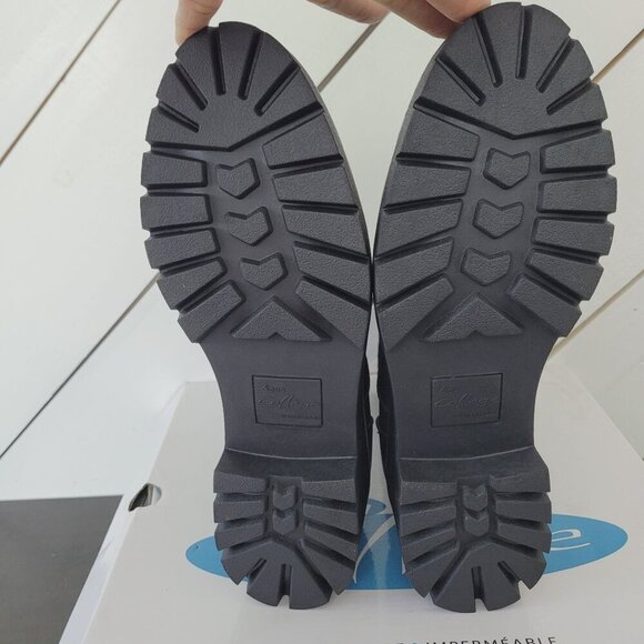 NEW AQUA COLLEGE WOMENS DREAM ZIP BOOTIES BLACK NUBUCK 10M - Picture 10 of 11